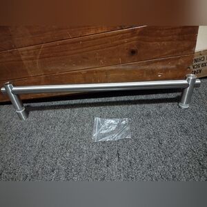 American Standard Solid Heavy Duty Brushed Nickel Glass Shower Towel Bar